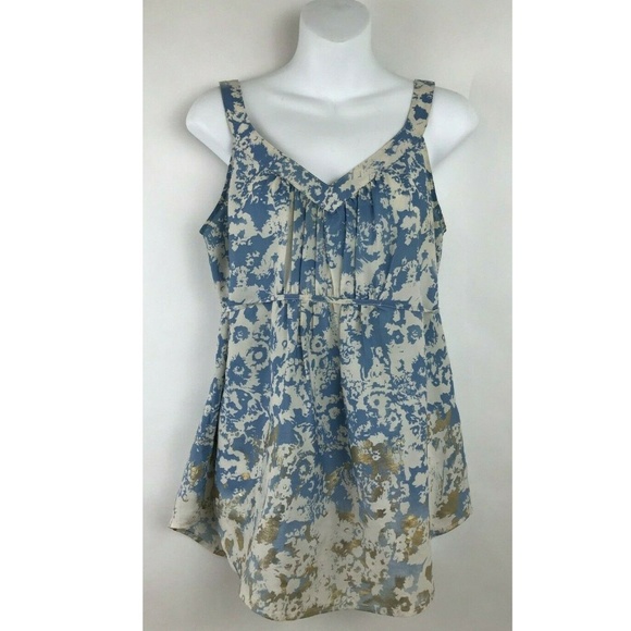 Ecote Multicolor Pastel Watercolor Sleeveless Top - Picture 1 of 5